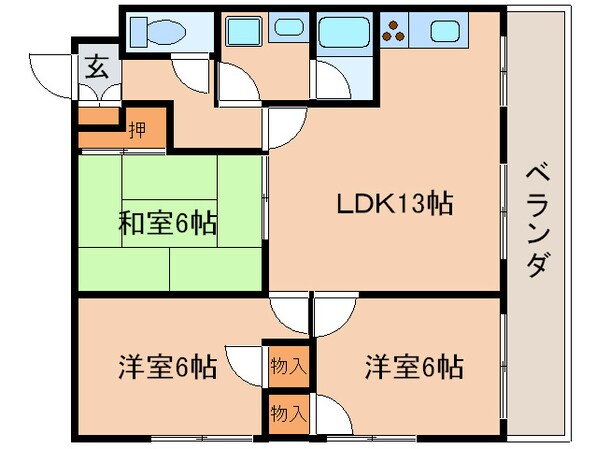 パラッツオ桂の物件間取画像